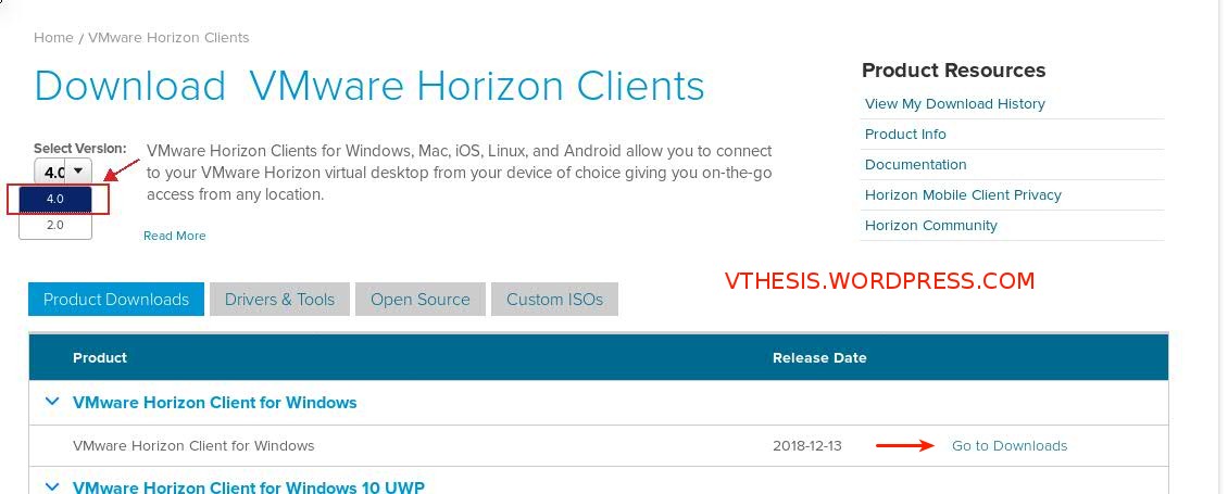 vm horizon client download for windows 10